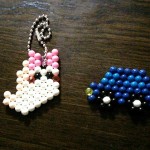 おばけちゃんをパパが作りました。しかーし!アクアビーズを追加購入です