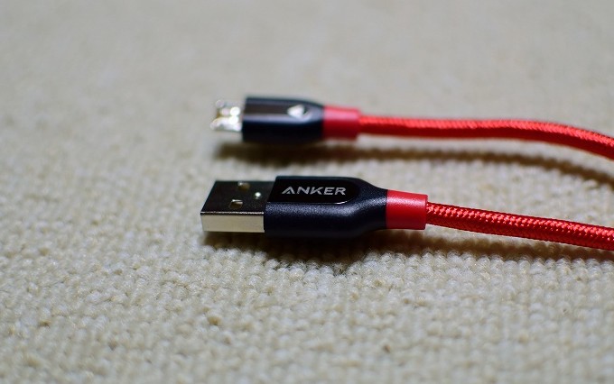 Micro　USBケーブル　ANKER　ケブラー