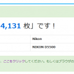 カメラの撮影枚数が簡単に調べられるサイトを使ってみました