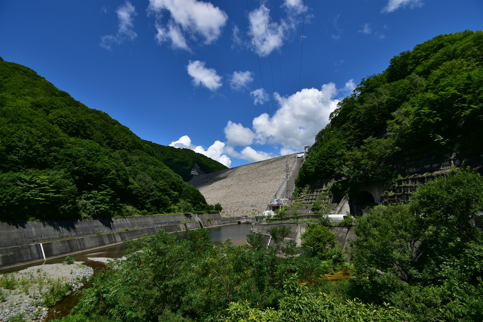 奈良俣ダム（ならまたダム）での撮影