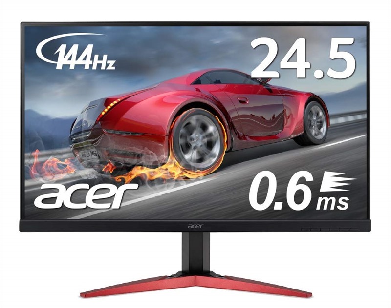 Acer ゲーミングモニター KG251QHbmidpx 24.5インチ 144hz 0.6ms