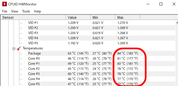 白虎　空冷　CPU温度